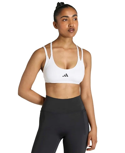 adidas Women's Optime Workout Strappy Light Support Training Bra