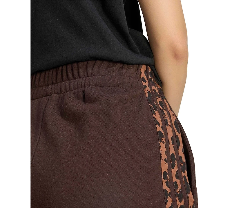 adidas Women's Seasonal Essentials 3-Stripes Printed Shorts