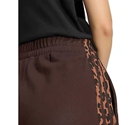 adidas Women's Seasonal Essentials 3-Stripes Printed Shorts