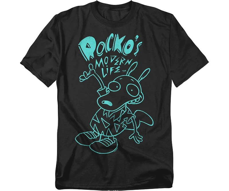 Rocko s Modern Life Men's Rocko's Neon T-Shirt