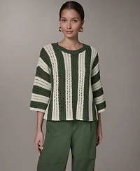 Donna Karan Weekend Women's Oversized Crewneck Sweater
