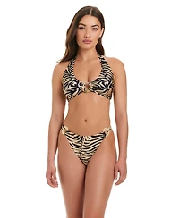 Red Carter Women's Sumatra Island Halter Bikini Top