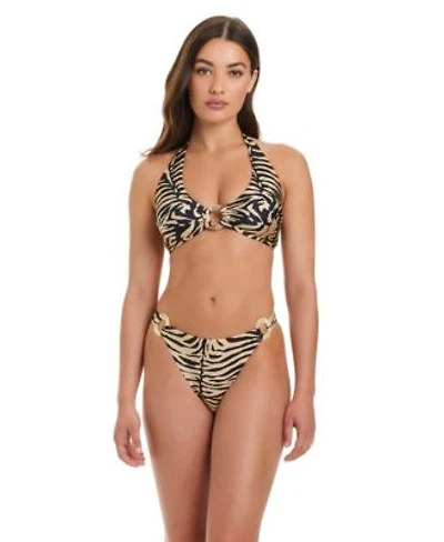 Red Carter Womens Sumatra Island Halter Top Hipster Bottoms