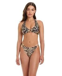 Red Carter Womens Sumatra Island Halter Top Hipster Bottoms