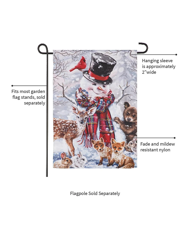 Forest Friends Garden Suede Flag