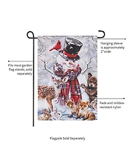 Forest Friends Garden Suede Flag