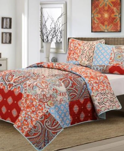 Stratford Park Gabby Paisley Patchwork 3 Piece Quilt Sets