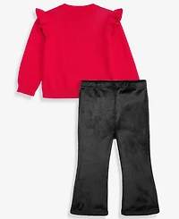 First Impressions Baby Girls' 3M-24M Cotton Bows Sweater & Pants, 2-Piece Set, Macy's Exclusive