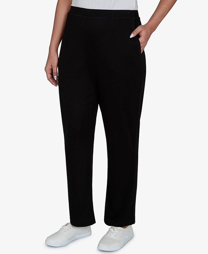 Alfred Dunner Women's Brushed Heather Pull-On Pants