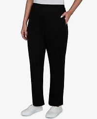 Alfred Dunner Women's Brushed Heather Pull-On Pants