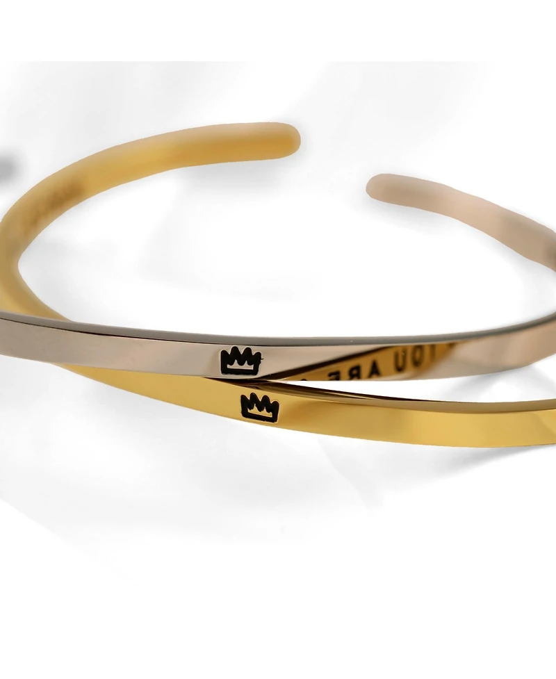 Mantra Remember Who You Are And Straighten Your Crown Bracelet - Inside