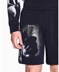 A|X Armani Exchange Men's Exposed Flower Fleece Shorts