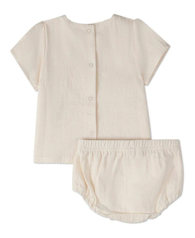 MeMoi Baby Girls 2 Piece "Set The Sail" 100 percentage Cotton Bloomer Set
