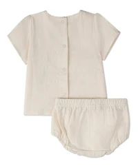 MeMoi Baby Girls 2 Piece "Set The Sail" 100 percentage Cotton Bloomer Set