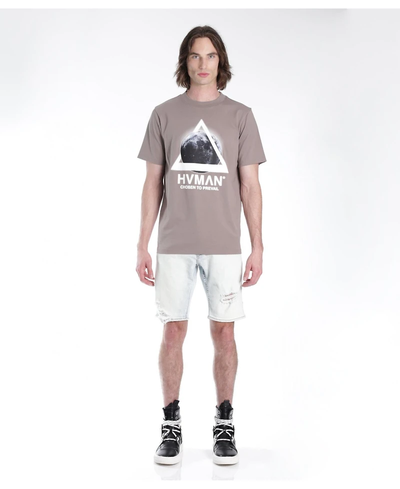 Hvman Chosen To Prevail x Cult Men's Mero Slim Short with Belt Zephyr
