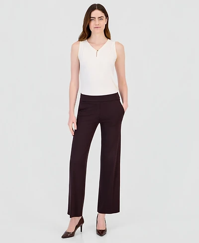 Anne Klein Women's Wide-Leg Pull-On Pants