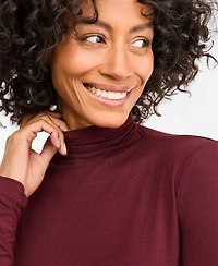 Anne Klein Women's Long-Sleeve Seamless Turtleneck