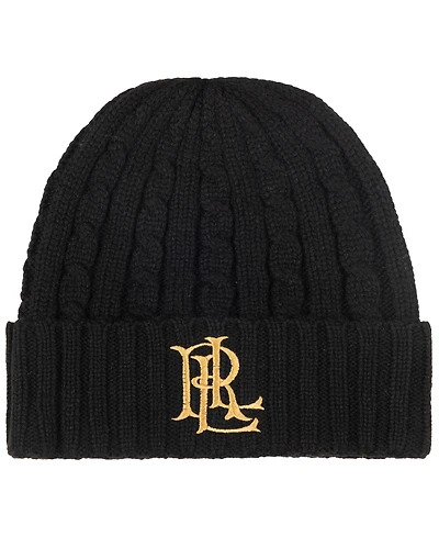 Lauren Ralph Core Logo Cable Knit Hat