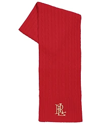 Lauren Ralph Lauren Core Cable Logo Cable Knit Scarf