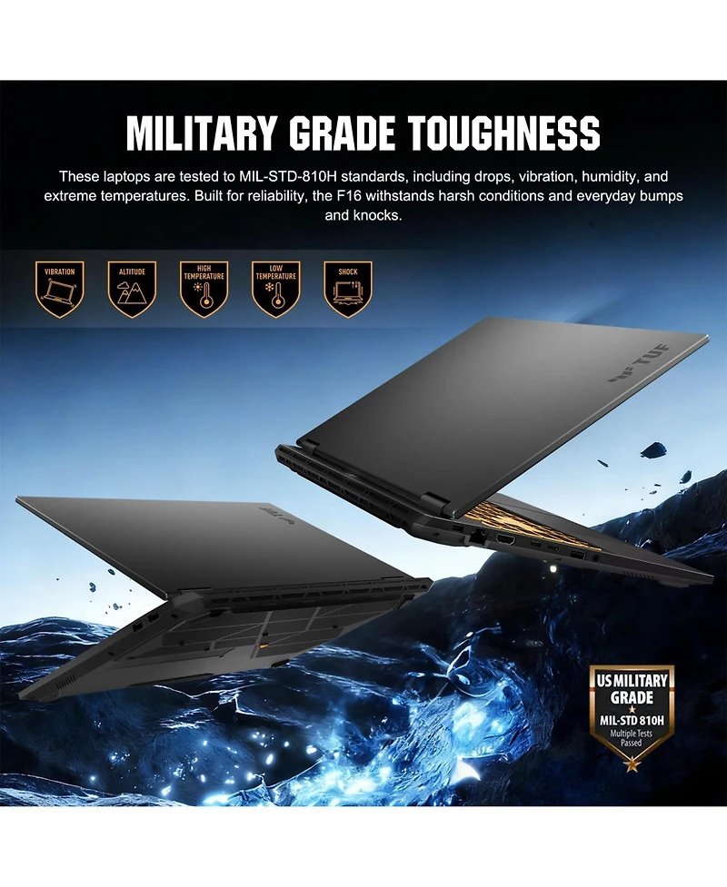 Asus Tuf F16 Traditional Laptop Intel Core i5 16GB Ram Nvidia GeForce Rtx 5050 1TB Ssd Storage Windows 11 Home 165Hz
