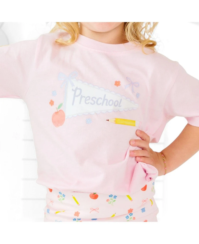 Sweet Wink Toddler Girls Preschool Pennant Short Sleeve T-Shirt