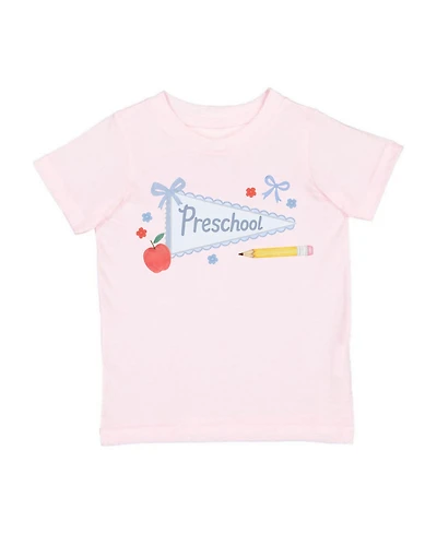 Sweet Wink Toddler Girls Preschool Pennant Short Sleeve T-Shirt