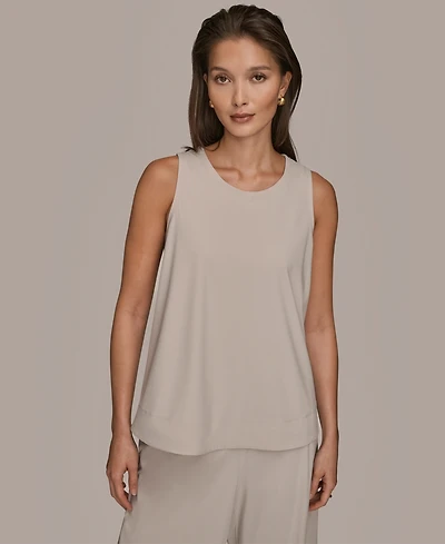 Donna Karan Weekend Women's Tricot Knit Sleeveless Top Clone