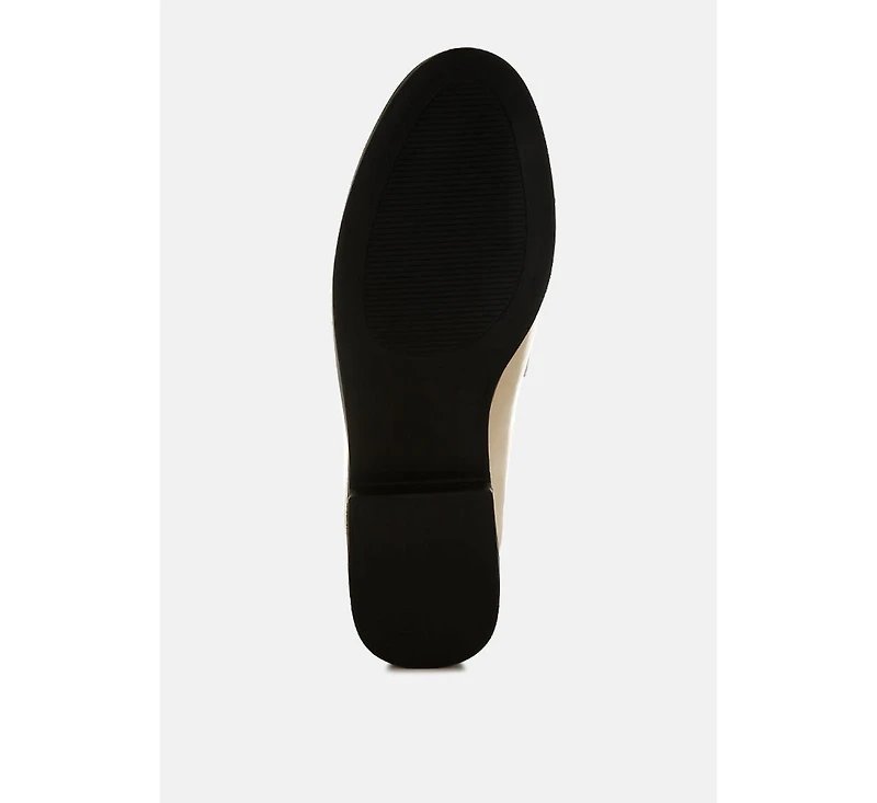 Dendron Diamante Horsebit Metallic Loafers