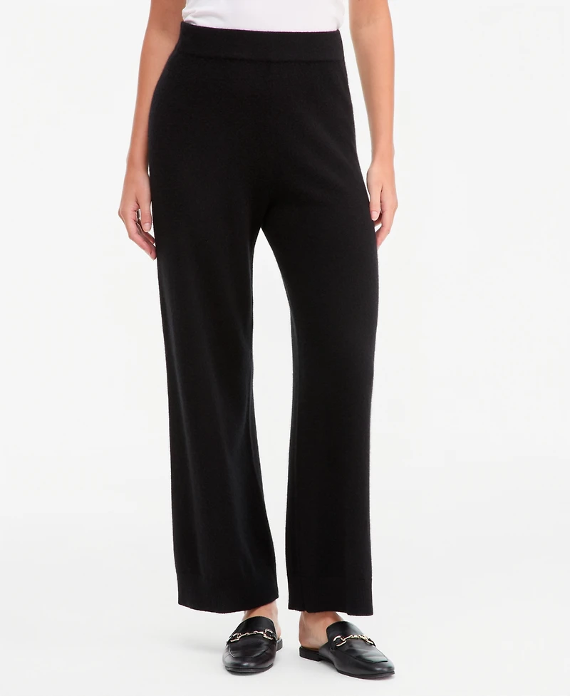 Charter Club Women's 100% Cashmere Pull-On Wide-Leg Pants, Macy's Exclusive