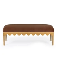 Tov Furniture Oodle 56.5" Fabric Mohair Bench