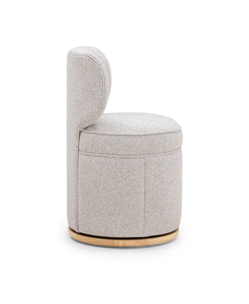Tov Furniture Amaya 29.8" Fabric Textured Swivel Desk Chair