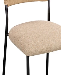 Tov Furniture Celine 2-Piece Performance Speckled Boucle Dining Chair