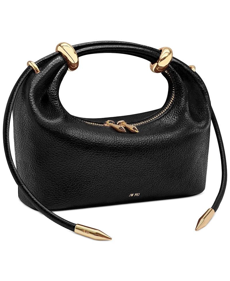 Jw Pei Ellie Metal Ring Embellished Top Handle Mini Satchel Handbag