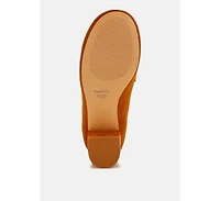 Aloha Tassels Detail Suede Loafers