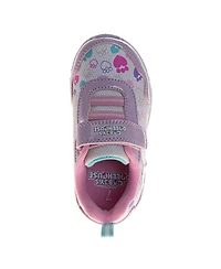 Gabby's Dollhouse Girls Athletic Hook and Loop Light-Up Sneakers