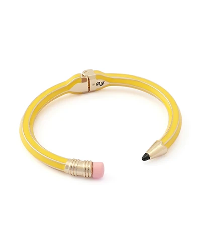 Betsey Johnson Yellow Best In Class Classic Pencil Bangle Bracelet
