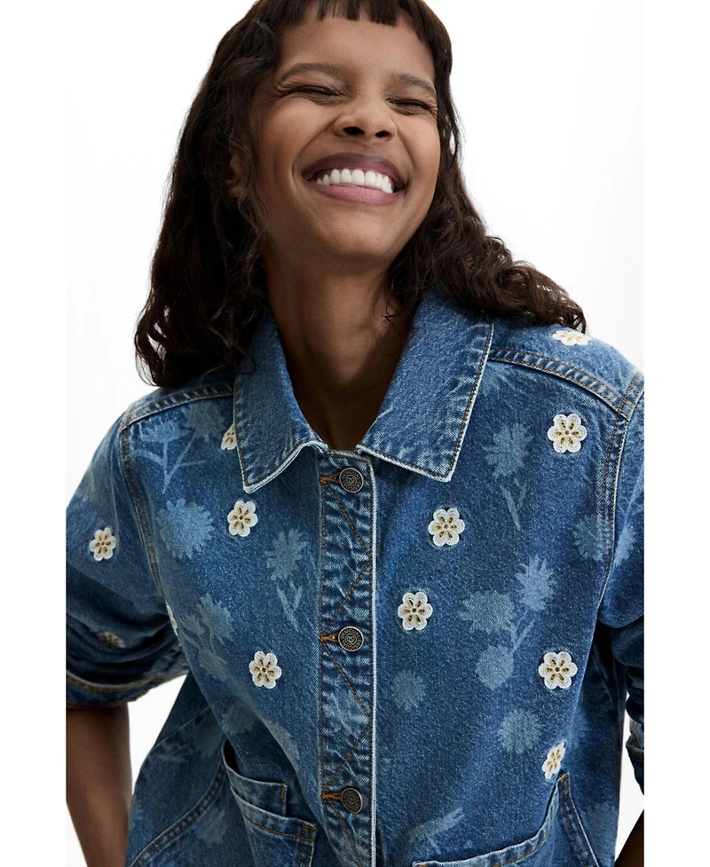 Desigual Women's Denim jacket cotton