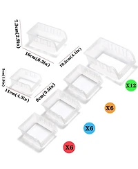 Xdovet Transparent Wall Mounted Organizer Pegboard Storage Bins Nuts Bolts Screws
