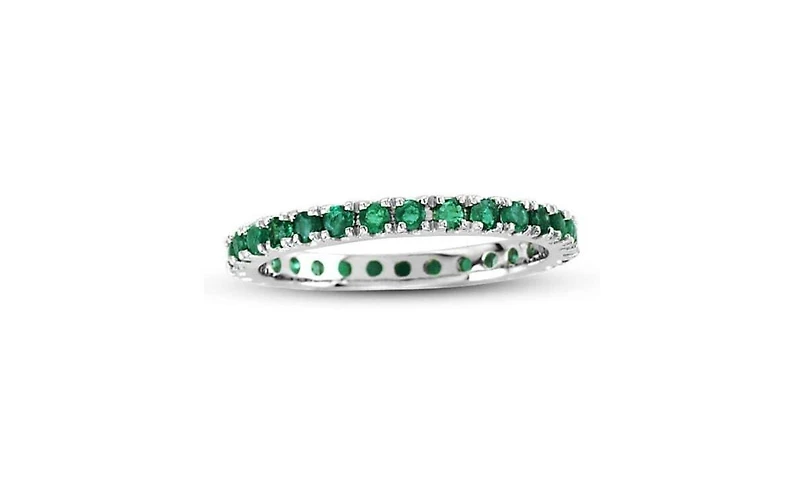 Suzy Levian New York 14K Gold 0.66ct Gemstone Eternity Band Ring