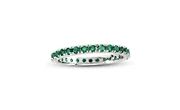 Suzy Levian New York 14K Gold 0.66ct Gemstone Eternity Band Ring