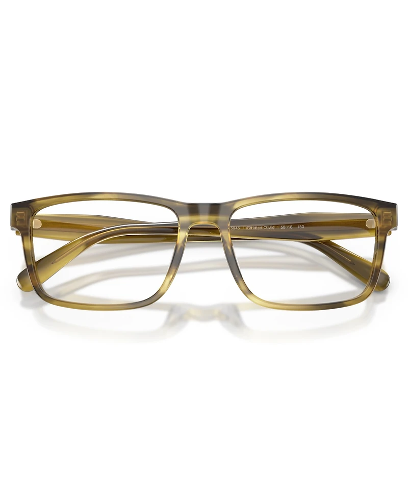 Coach Men's Rectangle Eyeglasses