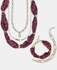 On 34th Layered Scarf Three-Row Necklace, Macy's Exclusive