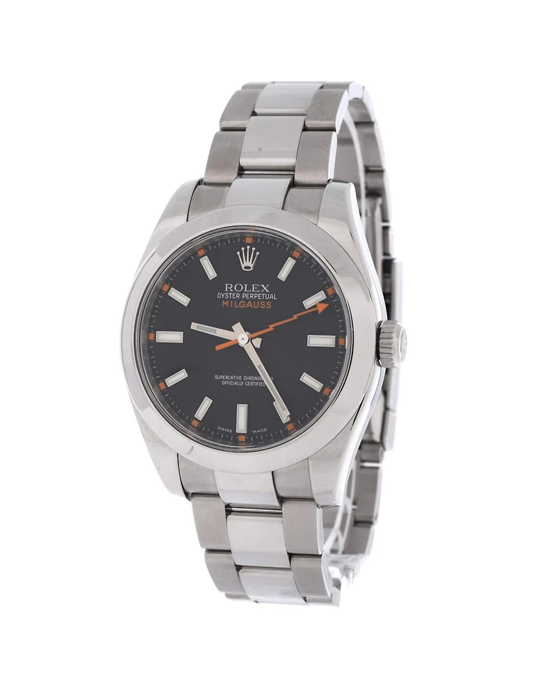 Pre-Owned Rolex Oyster Perpetual Milgauss Automatic Watch in Stainless Steel 40mm