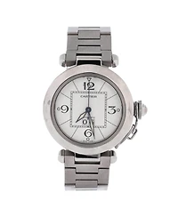 Pre-Owned Cartier Pasha C Big Date Automatic Watch in Stainless Steel 35mm