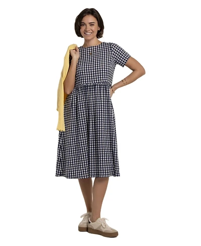 Brakeburn Women's Perla Gingham Midi Dress