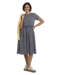 Brakeburn Women's Perla Gingham Midi Dress