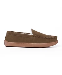 Minnetonka Men's Suede Pile Lined Hardsole Venetian Slippers