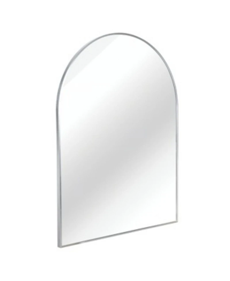 Laoties 30" x 36" Arched Metal Framed Wall Mounted Vanity Mirror for Bathroom, Bedroom and Entryway