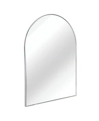 Laoties 30" x 36" Arched Metal Framed Wall Mounted Vanity Mirror for Bathroom, Bedroom and Entryway
