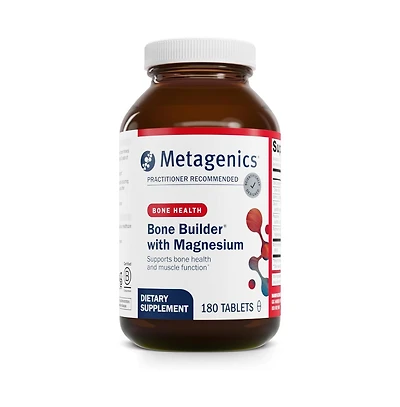 Metagenics Bone Builder with Magnesium For Comprehensive Bone Strength and Wellness with Calcium, Vitamin D and Chelated Magnesium for 180 Tablets